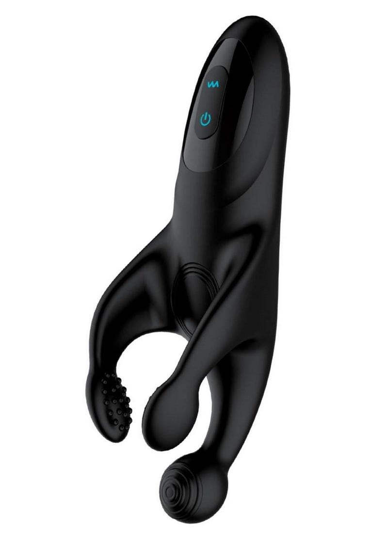 Magic Thumping Rechargeable Masturbator - Black