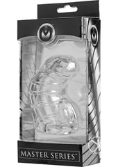 Master Series Detained Soft Body Chastity Cage - Clear