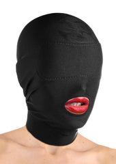 Master Series Disguise Open Mouth Hood with Padded Blindfold