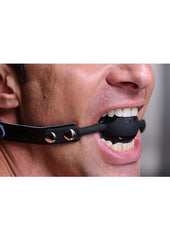 Master Series Premium Hush Locking Silicone Comfort Ball Gag