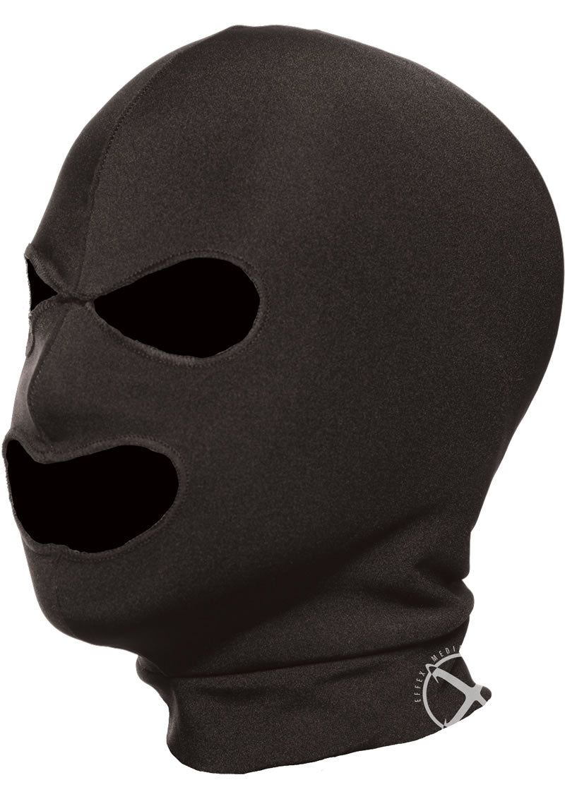 Master Series Spandex Hood with Eye and Mouth Holes - Black