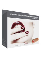 ME YOU US Word Of Mouth Vibrating Masturbator with Remote Control - Vanilla