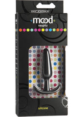 Mood Naughty 1 Silicone Anal Plug - Black - Small