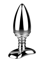 Nexus Cestos Rechargeable Aluminum Anal Plug with Remote Control - Metal/Silver