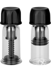 Nipple Play Vacuum Twist Suckers - Black