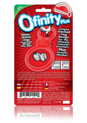 Ofinity Plus Super Stretch Vibrating Double Silicone Cock Ring Waterproof