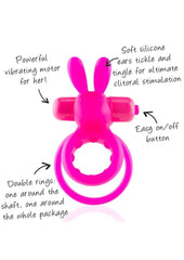 Ohare Silicone Vibrating Cock Ring Waterproof