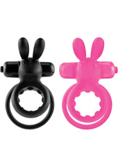 Ohare Silicone Vibrating Cock Ring Waterproof - Assorted Colors - 6 Each Per Case
