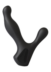 Optimale Rimming P-Massager Rechargeable Silicone Vibrating and Rotating Prostate Stimulator - Black