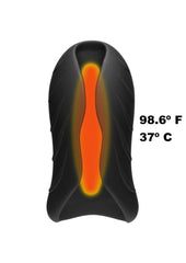 Optimale Secondskyn Silicone Warming Stroker Vibrating USB Rechargeable Masturbator