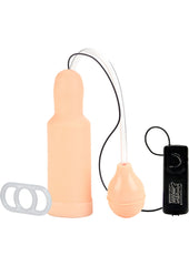 Optimum Series Executive Oro Simulator Vibrating Masturbator and Pumo - Ivory/Vanilla