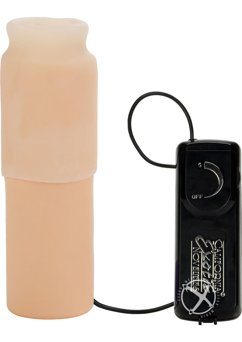 Optimum Series Vibrating Oro Simulator Masturbator - Ivory/Vanilla