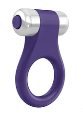 OVO B1 Vibrating Ring - Lilac Chrome/Purple/Silver