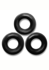 Oxballs Fat Willy Jumbo Cock Ring - Black - 3 Pack