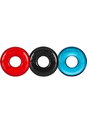 Oxballs Ringer Donut Cock Ring (3 Pack) - Multiple - Multicolor