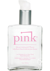 Pink Glass Bottle - 4 Ounce