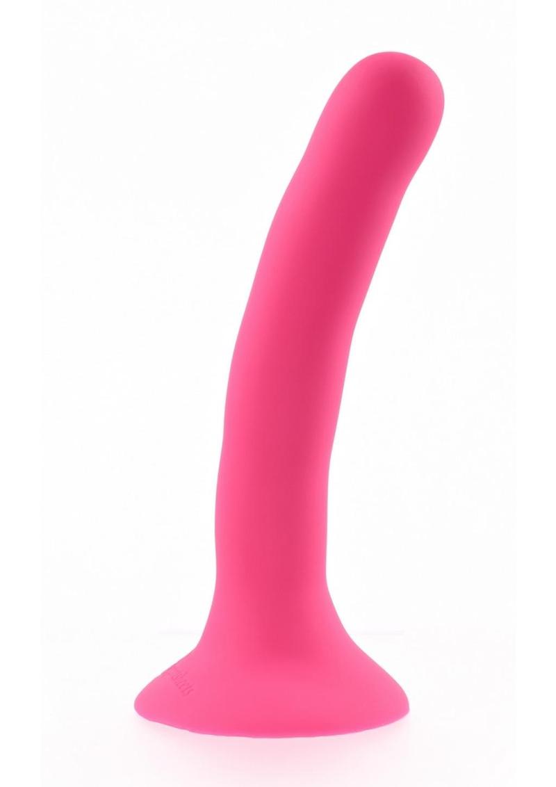 Please Silcone Dildo - Pink - 5.25in