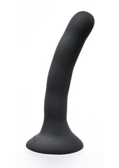 Please Silicone Dildo - Black - 5.25in