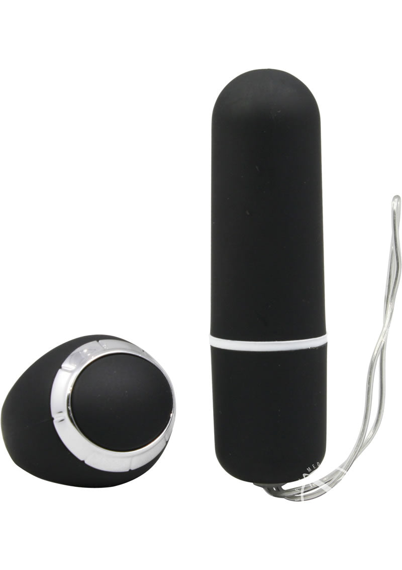 Power Mini Slim Bullet with Remote Ring - Black