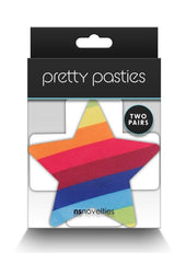 Pretty Pasties Pride Cross and Star - Multicolor/Rainbow