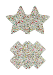 Pretty Pasties Star and Cross - Glow In The Dark/Multicolor