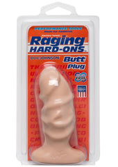 Raging Hard-Ons - Large Textured Anal Plug - Flesh/Vanilla