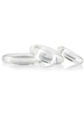 Ringo X3 Cock Rings (3 Sizes Per Pack) - Clear (6 Packs Per Counter