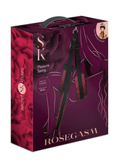 Rosegasm Pleasure Swing W/ Blindfold - Black/Red/Rose