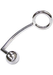 Rouge Stainless Steel Cock Ring with Anal Probe