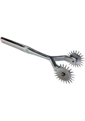 Rouge Two Prong Stainless Steel Pinwheel - Silver