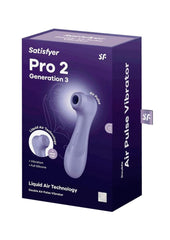 Satisfyer Pro 2 Generation 3 Silicone Clitoral Stimulator - Lilac/Purple