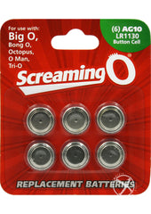 Screaming O Batteries Ag10 Lr1130 Button Cell - 6 Pack