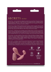 Secrets Echo Rechargeable Silicone G-Spot Vibrator with Clitoral Stimulation