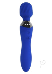 Selopa Blue Belle Silicone Rechargeable Dual End Vibrating Wand - Blue