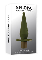 Selopa The Private Rechargeable Silicone Anal Plug - Green