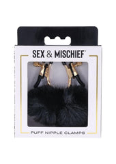 Sex and Mischief Nipple Clamps - Black/Rose Gold