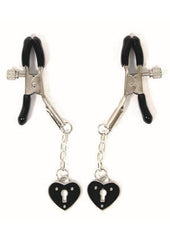 Sexy AF Nipple Clamps Hearts - Black