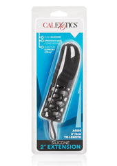 Silicone Penis Extender - Black - 2in