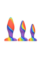 Simply Sweet Rainbow Silicone Butt Plug