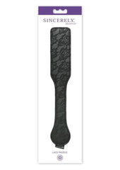 Sincerely Lace Paddle - Black - 12in