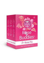 Skins Rose Buddies The Rose Flix Finger Rechargeable Silicone Clitoral Stimulator - Pink