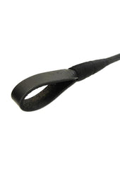 Strict Leather Leather Strip Tip Crop - Black