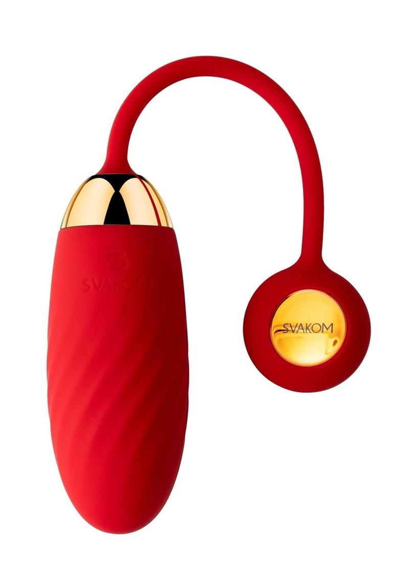 Svakom Ella Neo Silicone Interactive Bullet Vibrator - Gold/Red