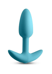 Techno Trance Rechargeable Silicone App Compatible Anal Plug - Blue