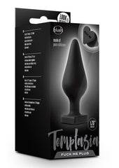 Temptasia Fuck Me Silicone Butt Plug - Black