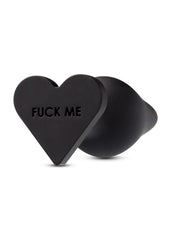 Temptasia Fuck Me Silicone Butt Plug - Black