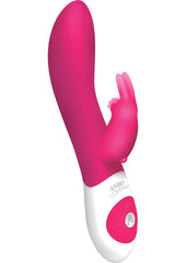 The Rotating Rabbit Rechargeable Silicone Vibrator - Pink