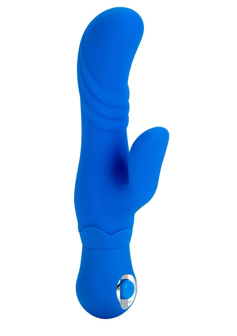 Thumper G Silicone Rabbit Vibrator - Blue