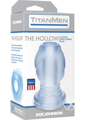 Titanmen The Hollow Open Tunnel Anal Plug - Clear