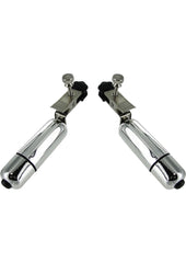 Trinity Men Nipple Clamps with Bullets - Gray